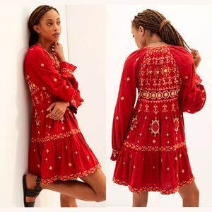Anthropologie Embroidered Tunic Dress - New Medium Petite (MP)